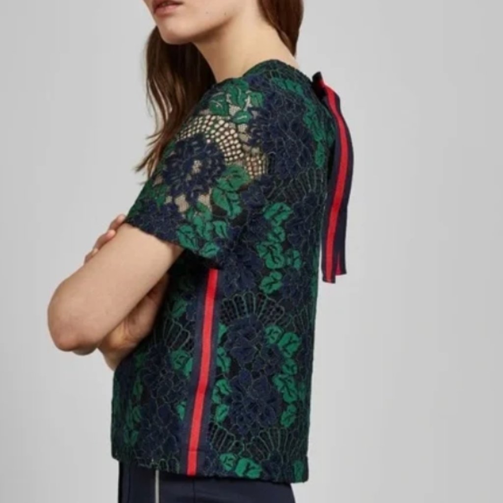 Ted Baker London Thallia Lace Top & Zinniaa Skirt Set In Green